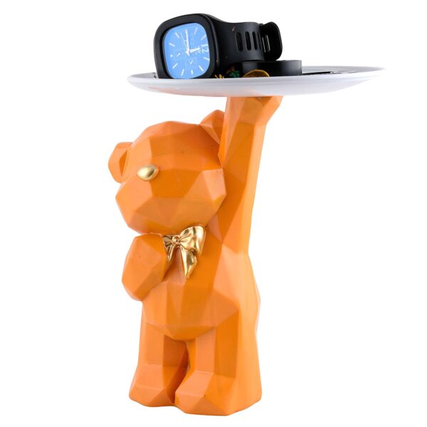 Cool Taddy Bear Showpiece for Home Decorative Showpiece | Taddy Bear with Paltter Statue for Home Decor Showpiece | Home Kitchen Decor | Office Decorative Item -2 - Image 3