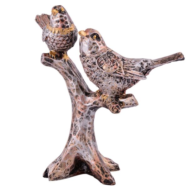 Resin Handcrafted Birds Couple On Tree Showpiece Bird Statue For Home Dcor Living Room Bedroom Table Top Antique Garden Decoration Items - Image 4